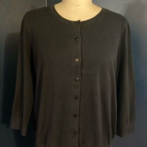 Talbots Black Cardigan